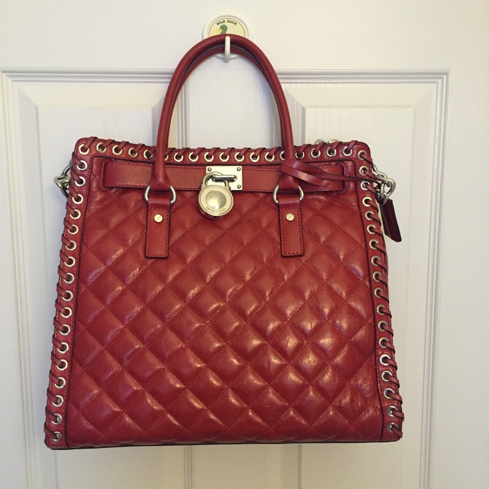 Brand new burgundy red Michael kors handbag shoulder purse